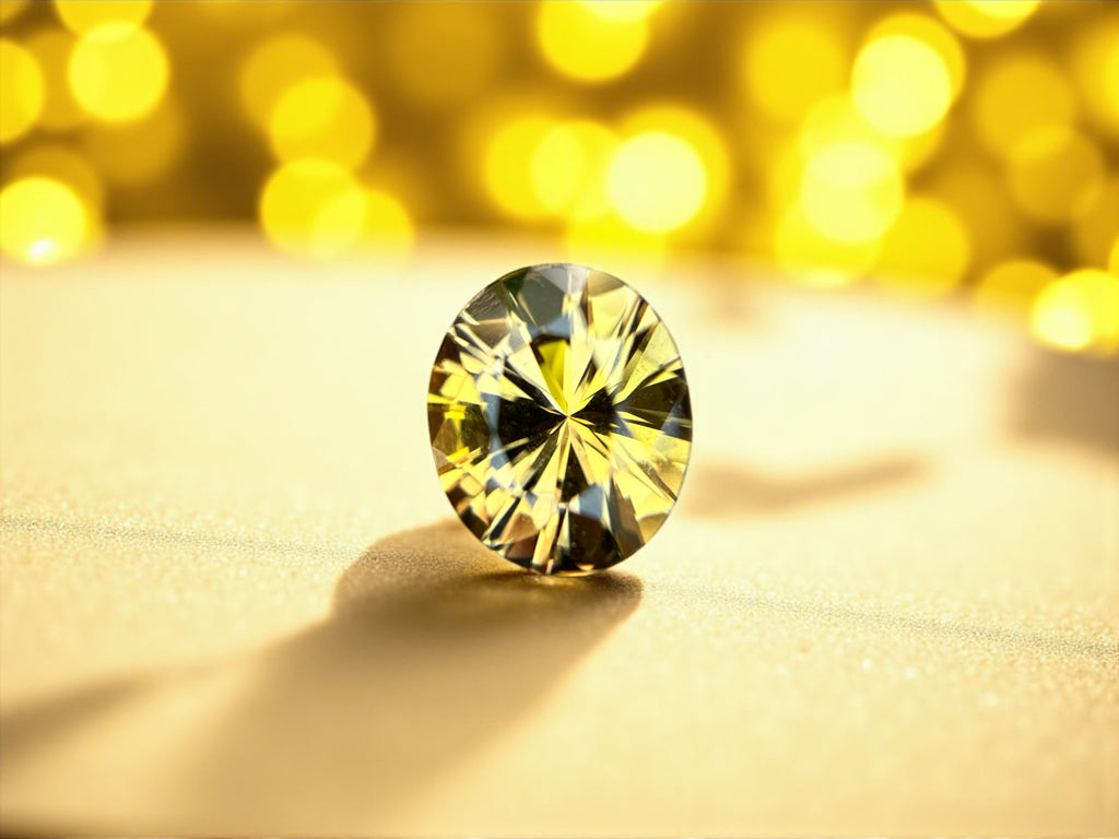 5.55 CT NATURAL TANZANITE WITH INTENSE YELLOW COLOR