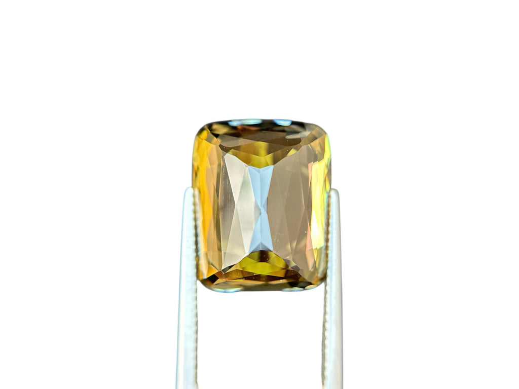 24.94 CT NATURAL TANZANITE WITH INTENSE YELLOW COLOR