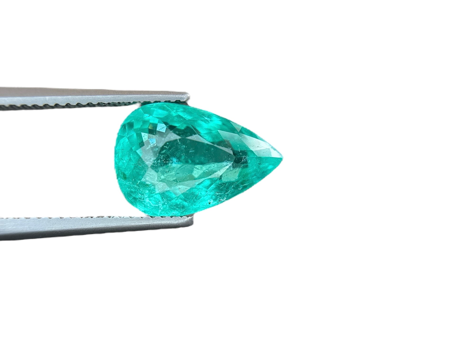 6.21 CT NEON GREENISH BLUE NATURAL PARAIBA FINE QUALITY
