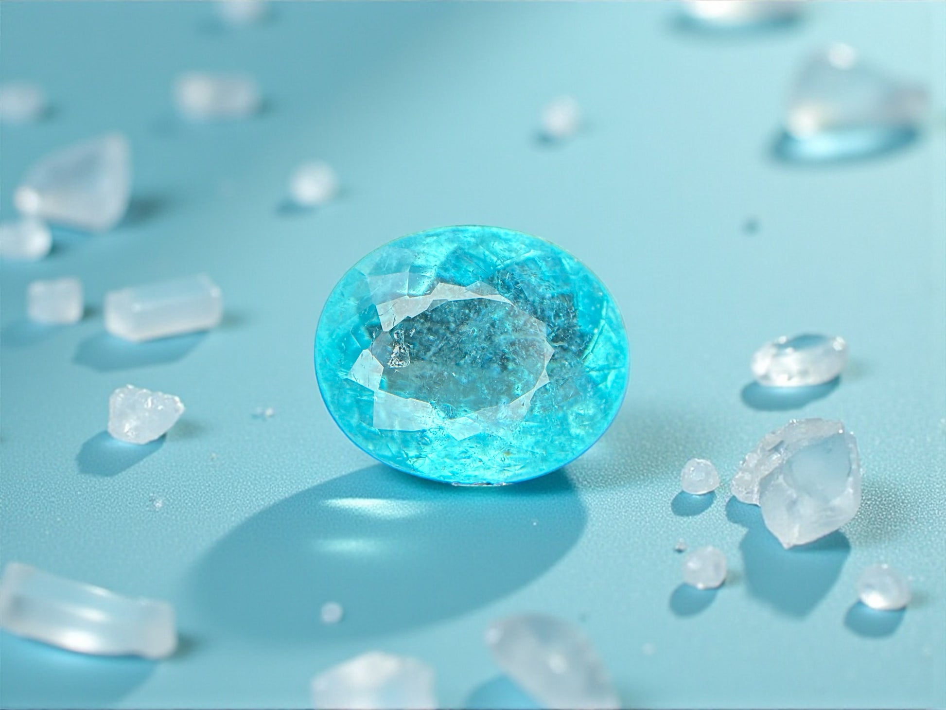 4.43 CT NEON BLUE NATURAL PARAIBA FINE QUALITY