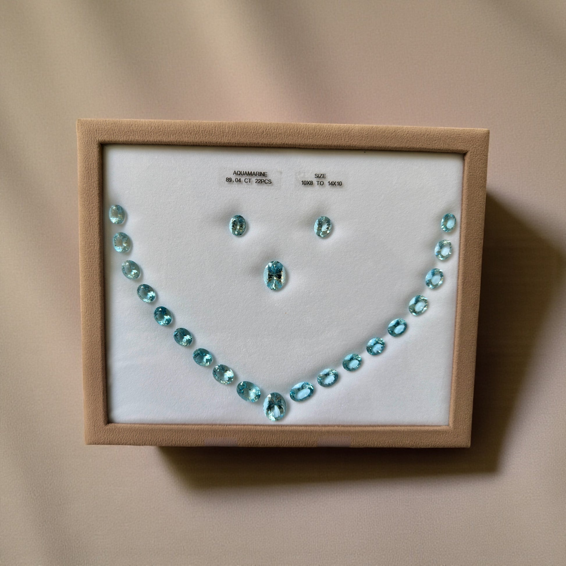 89.04 CT NATURAL ELEGANT AQUAMARINE CUSHION SHAPE SET