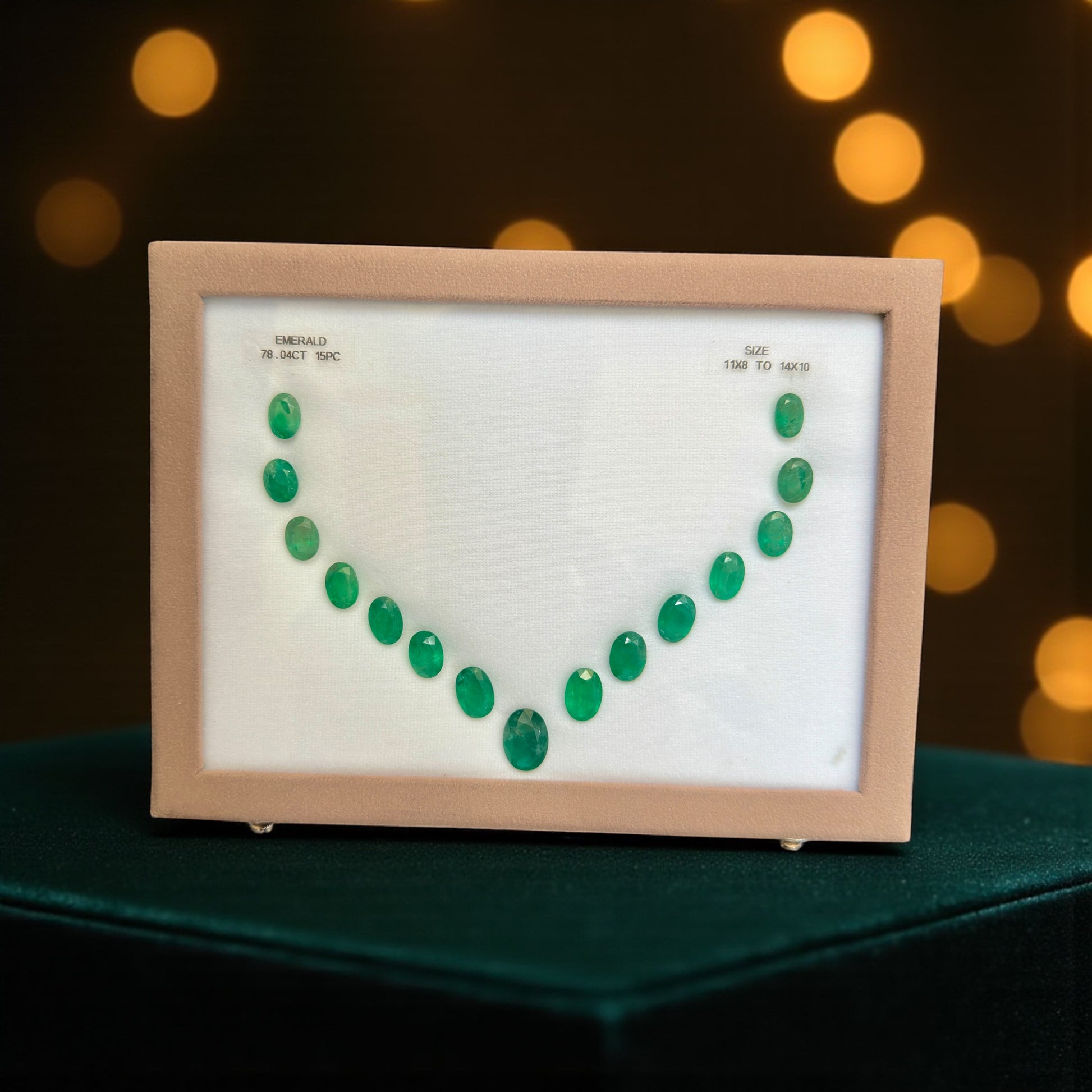 29.27 CT NATURAL EMERALD OVAL SHAPE SET