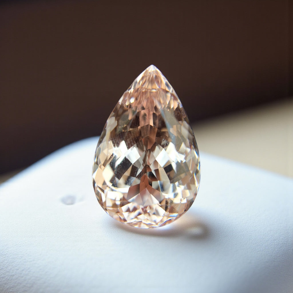 38.80 CT NATURAL MORGANITE WITH PINK  COLOR