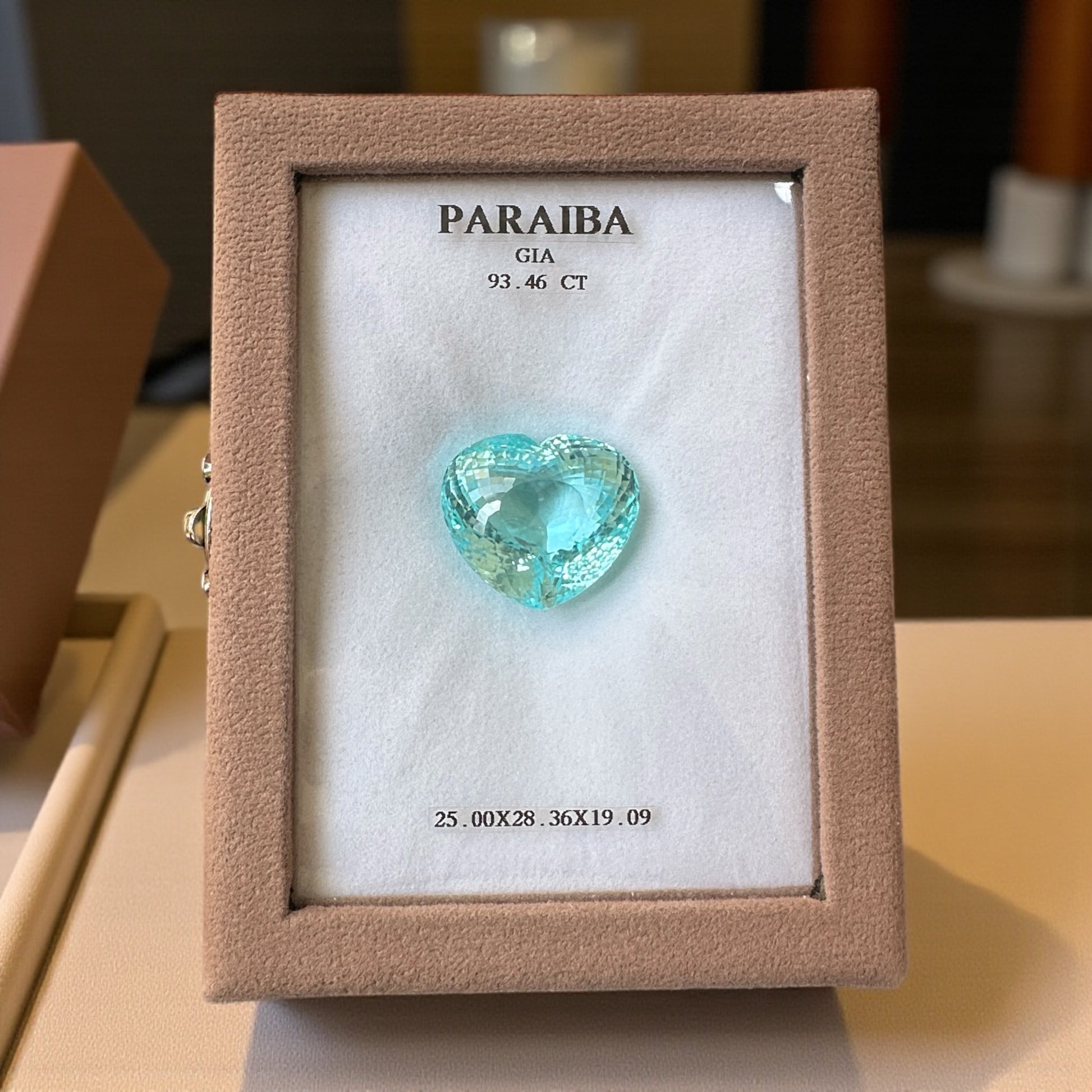 93.46 CT NEON BLUE NATURAL PARAIBA TOP QUALITY