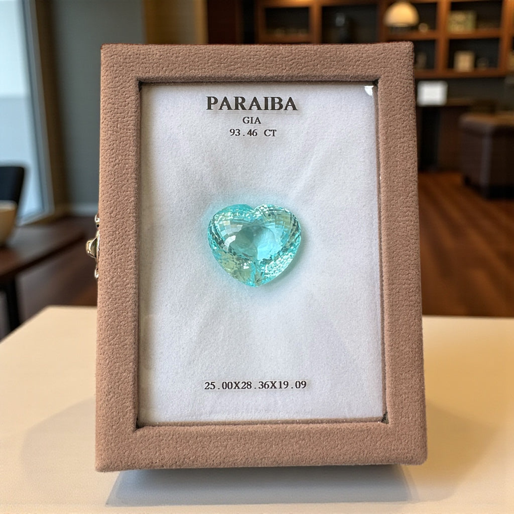 93.46 CT NEON BLUE NATURAL PARAIBA TOP QUALITY